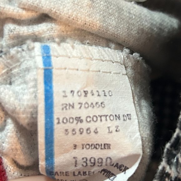 3T Vintage Flannel Houndstooth Suspender Pants - Picture 3 of 3